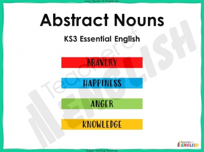 Abstract Nouns - KS3 Teaching Resources